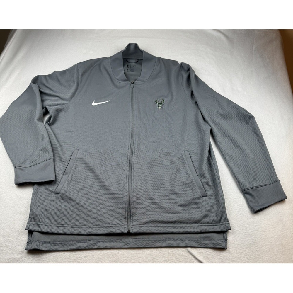 NBA Milwaukee Bucks Nike Dri Fit Full Zip Track Jacket Men's XL